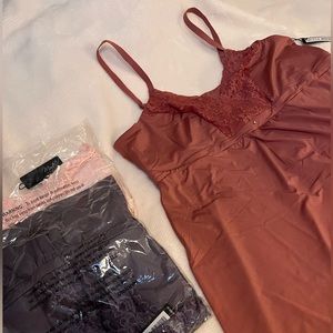 Montelle Intimates Full Bust Support Chemise XXL, bundle of three.